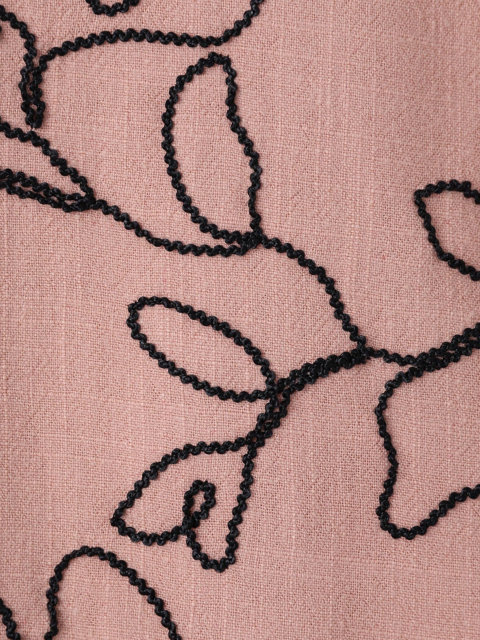 ボタニカル刺繍サイドリボンショートベスト