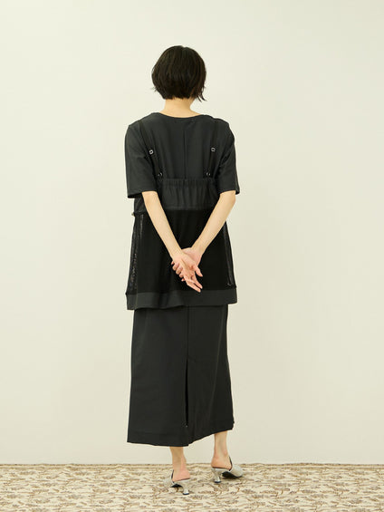 【アンサンブル】UVカットジャージワンピース ビスチェセット