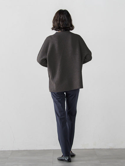 【大きいサイズ】ヘリンボーンニット