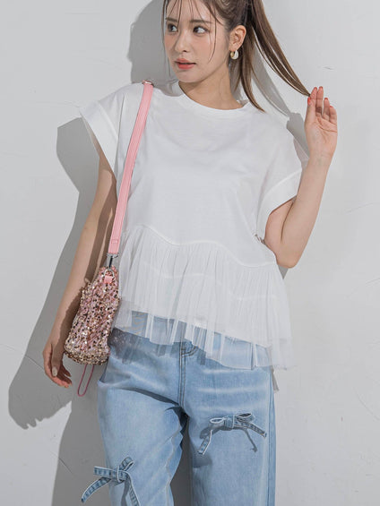 VICKY デニムチュニック 美品 7分袖 - メルカリ