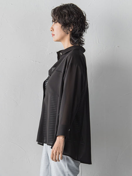 【大きいサイズ/受注会限定】シアーボイルシャツ