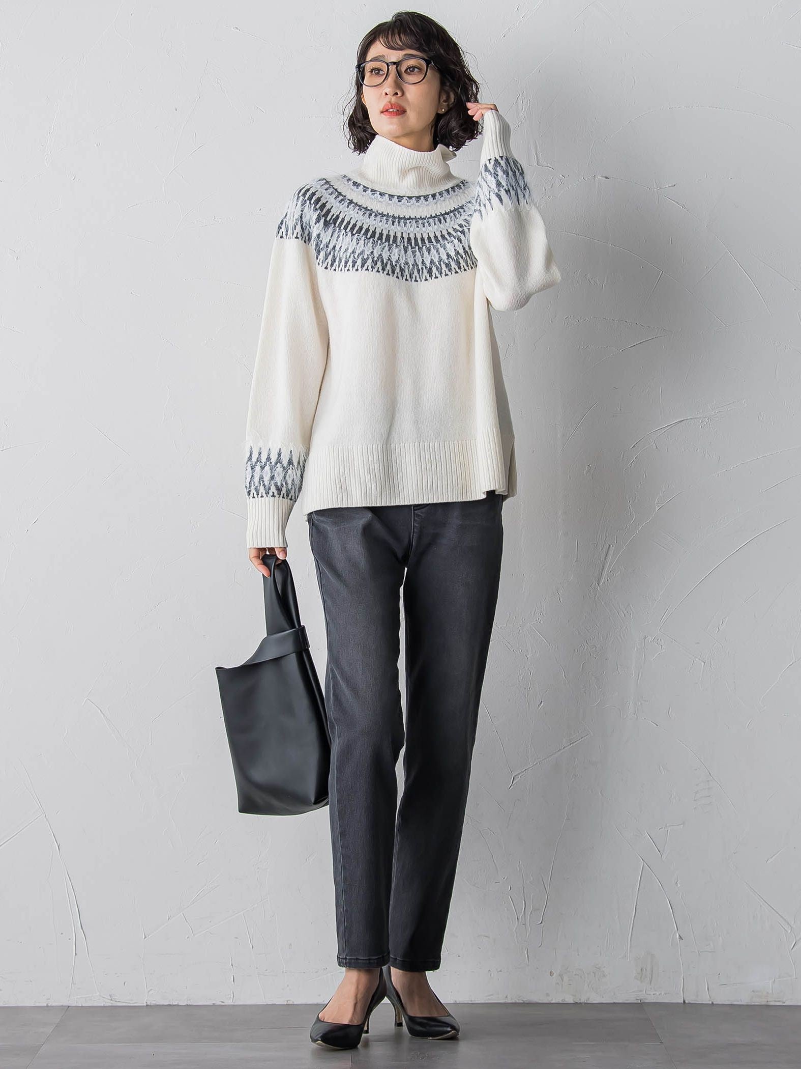 フェアアイル柄ニット