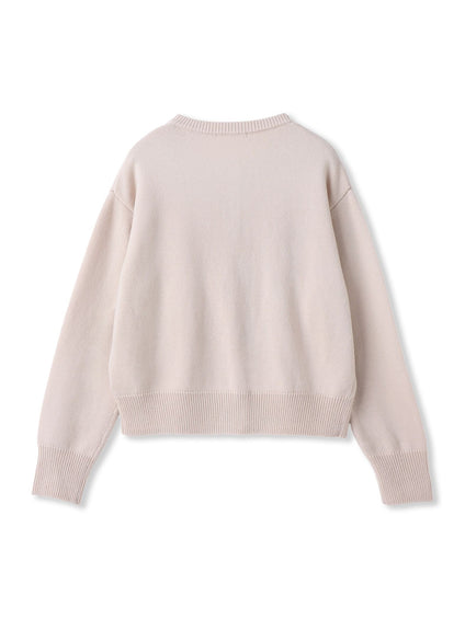 ビジュー刺繍カーディガン≪手洗い可能≫