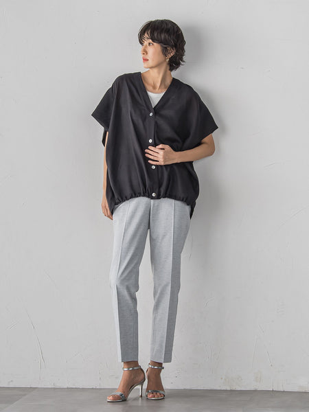 【WEB限定/+5cm丈長め】【極・名品パンツ】シェルタリングテーパードパンツ