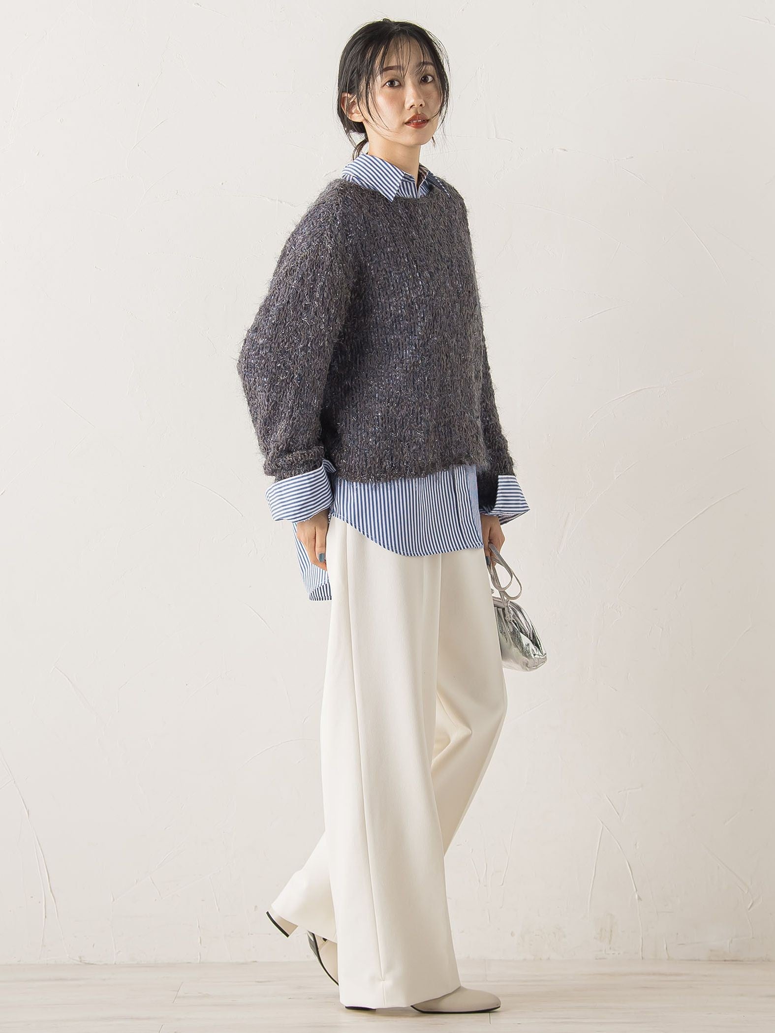 両面起毛ストレッチパンツ≪洗濯機で洗える≫