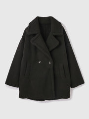 フェイクムートンミドルダブルコート