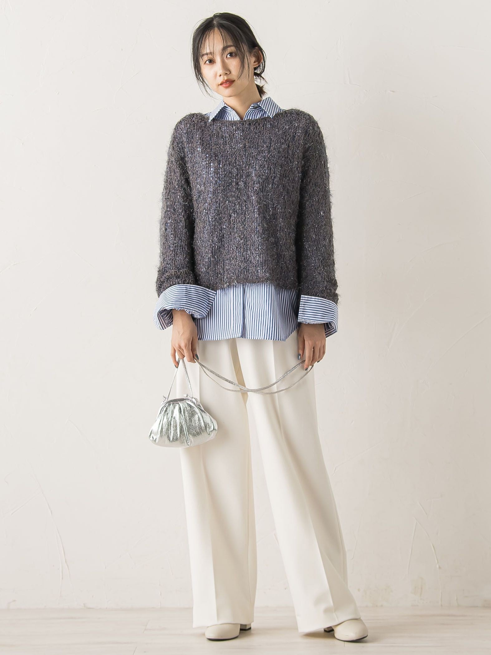 両面起毛ストレッチパンツ≪洗濯機で洗える≫