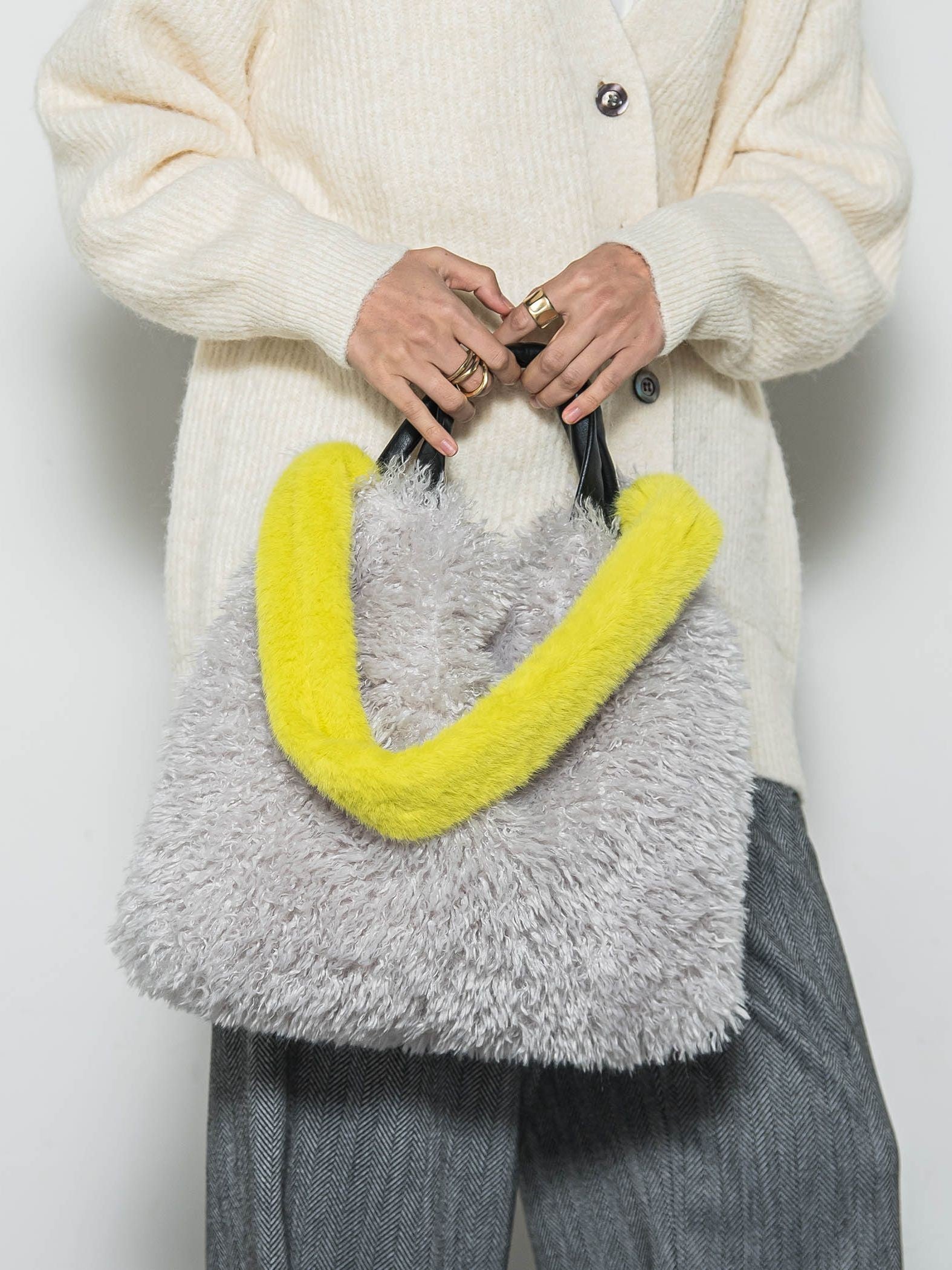 バイカラーエコファートートバッグ　M