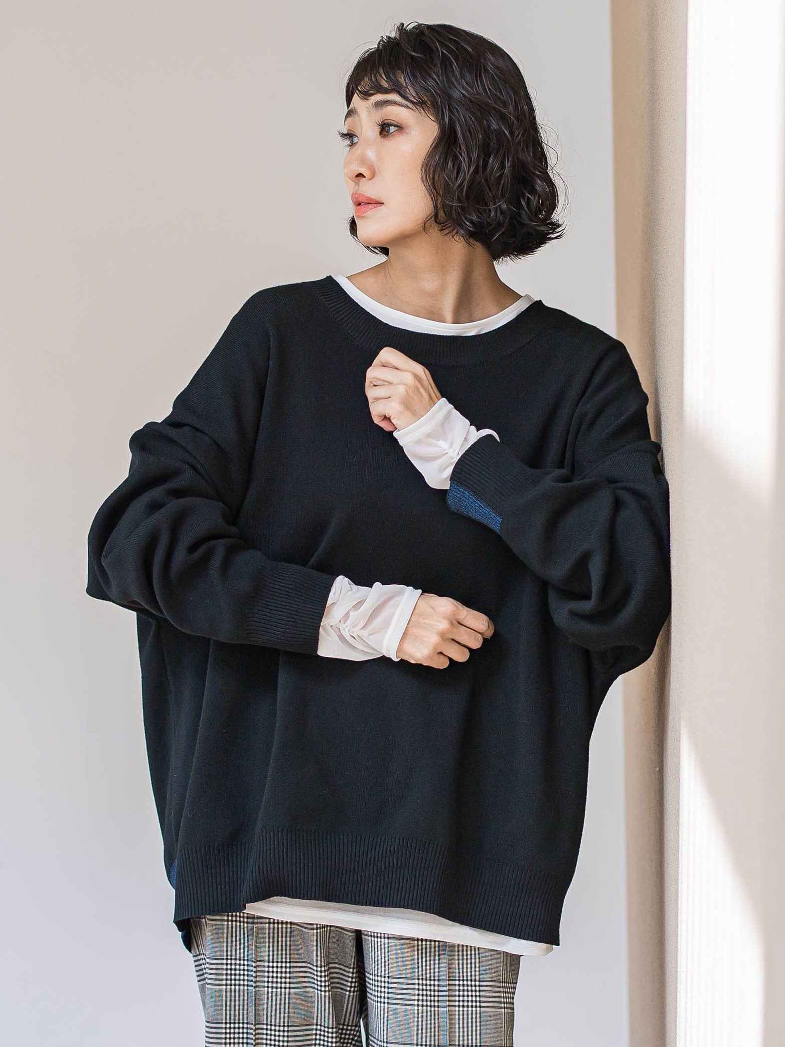 【WEB限定/大きいサイズ】”重ねるだけで格上げ”レイヤードインナー