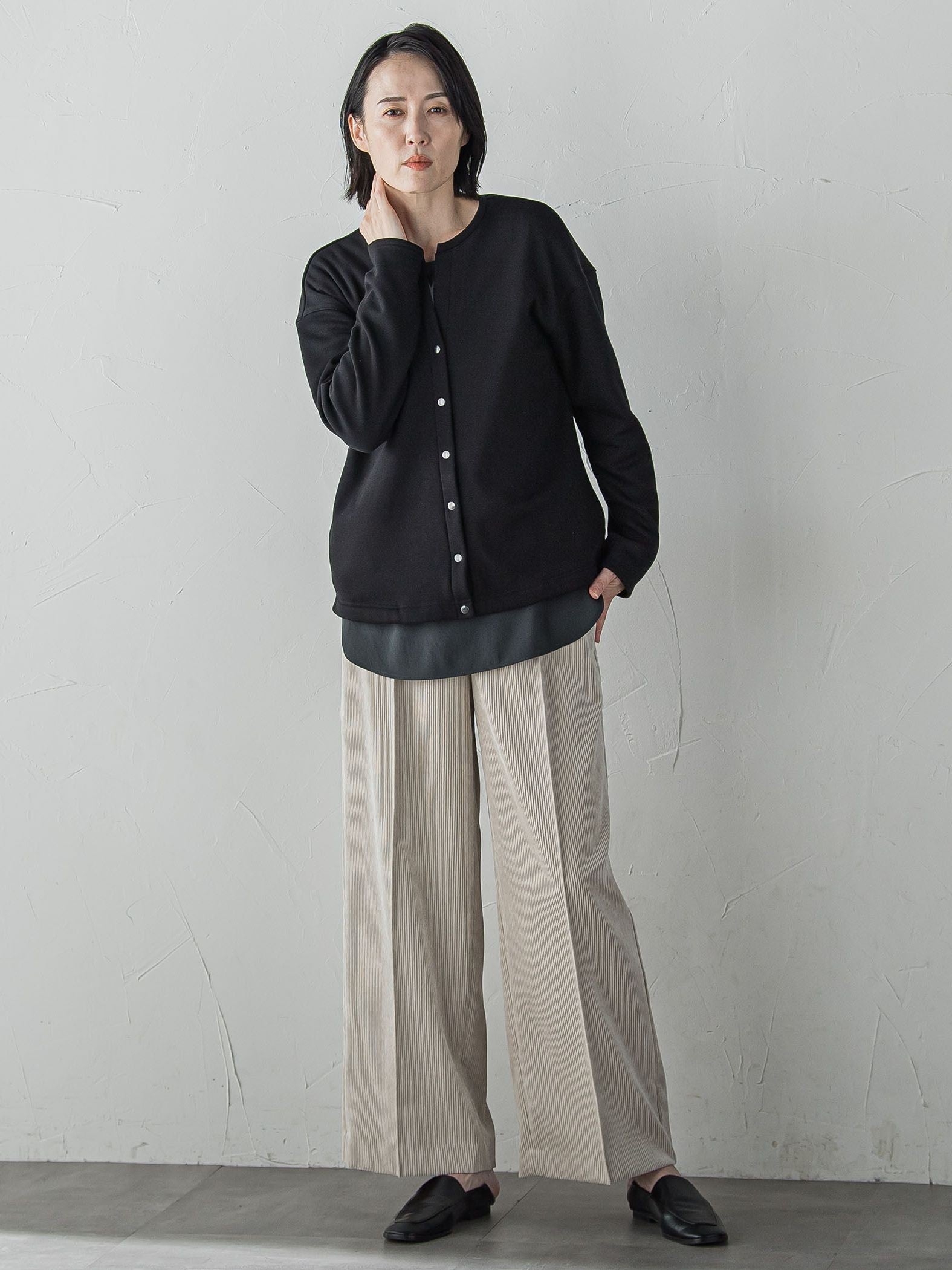 【受注会限定】ボンバーヒートカーディガン≪洗濯機で洗える≫