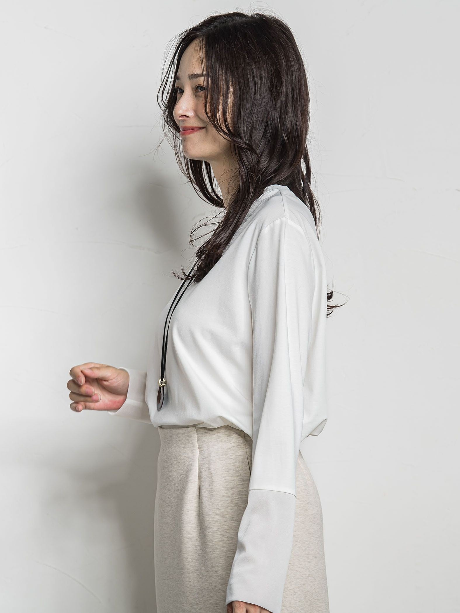 マシュマロポンチカットソー≪洗える/シワになりにくい≫