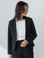 トリクシオンノーカラージャケット≪セットアップ対応/手洗い可能≫