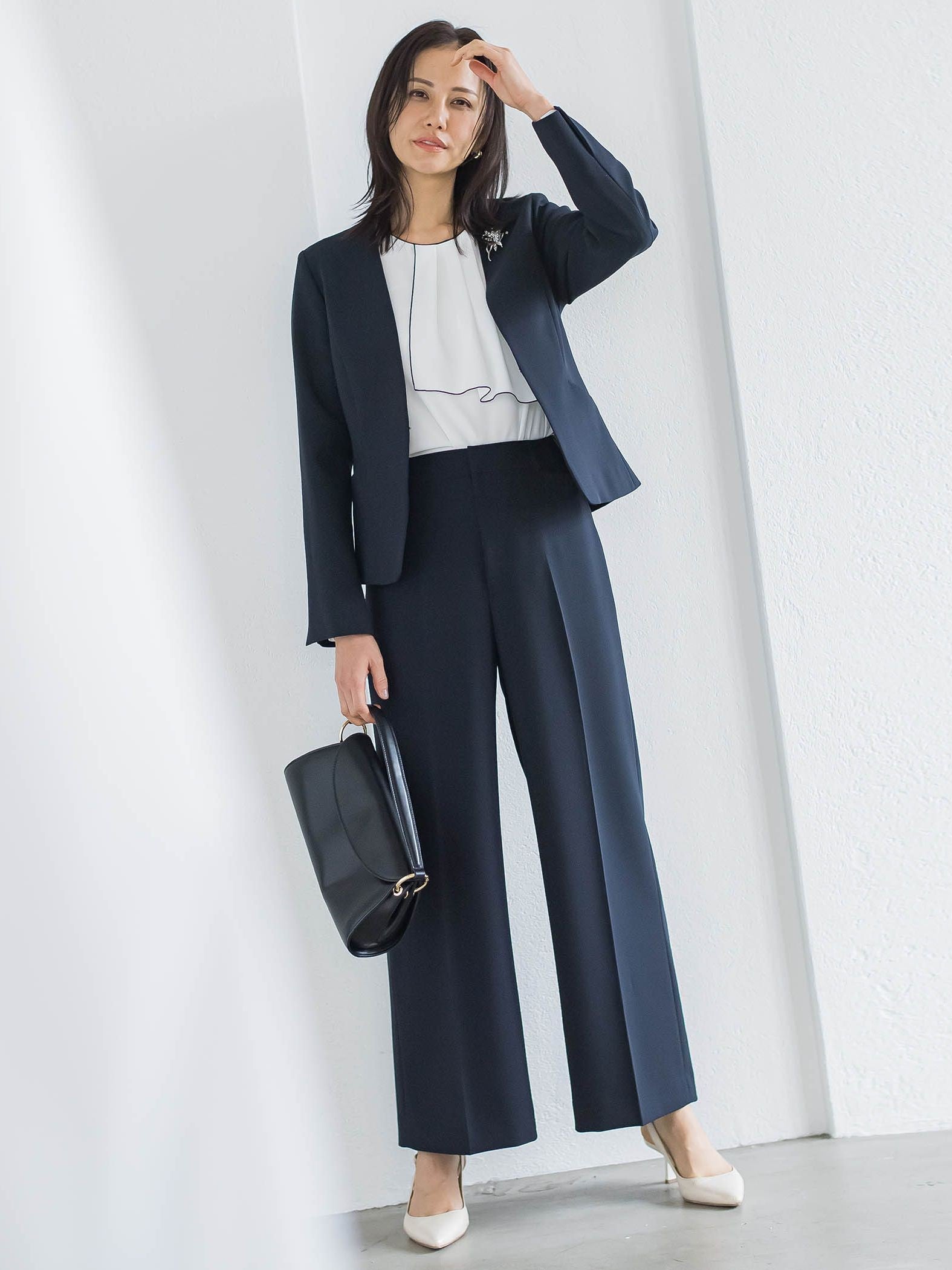 【WEB限定 13号】トリクシオンワイドパンツ≪セットアップ対応/手洗い可能≫