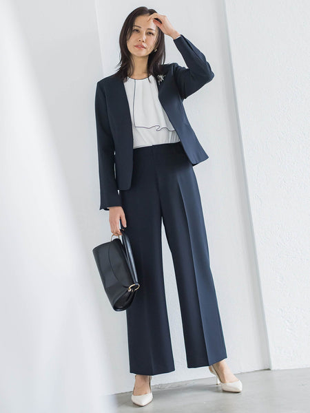 【WEB限定 13号】トリクシオンワイドパンツ≪セットアップ対応/手洗い可能≫