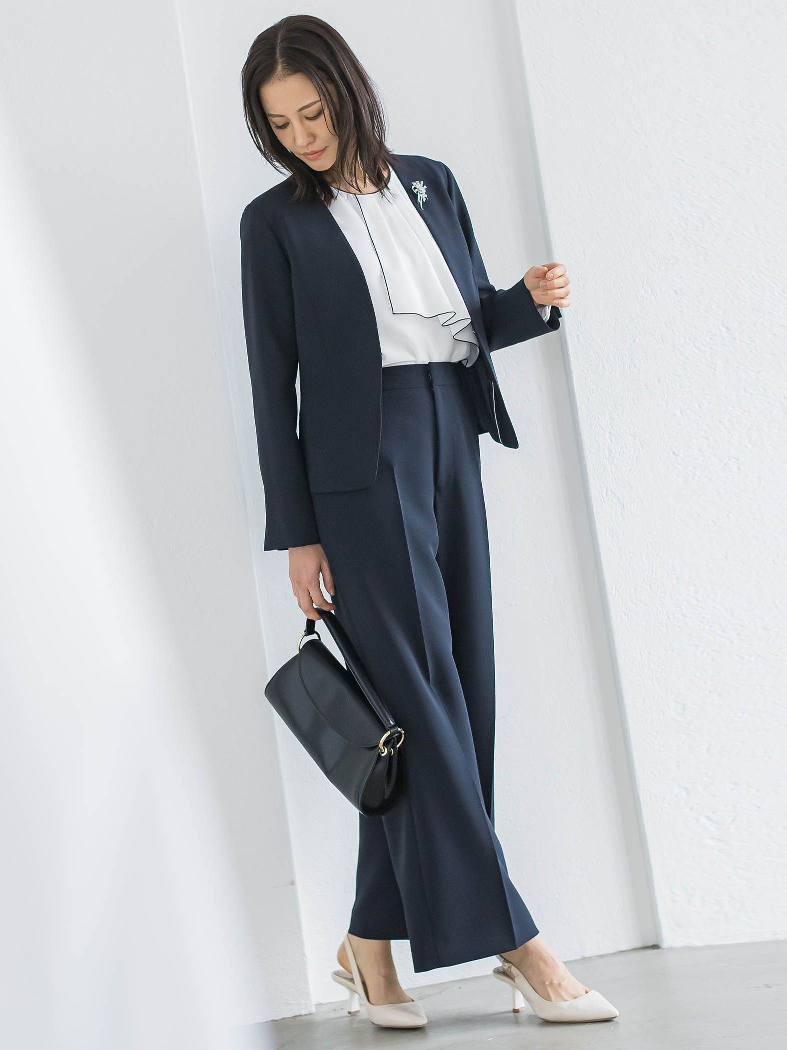 【WEB限定 13号】トリクシオンワイドパンツ≪セットアップ対応/手洗い可能≫