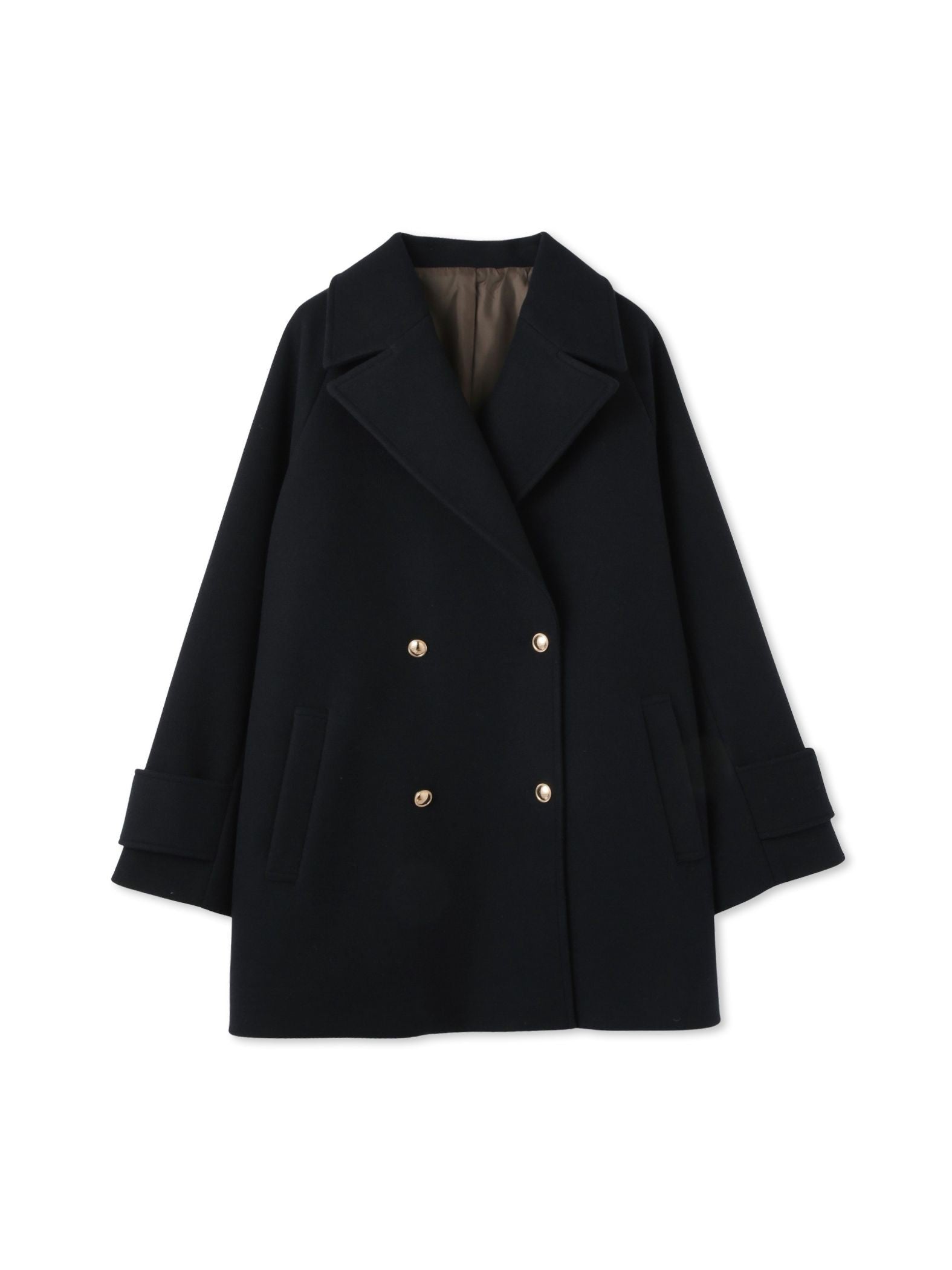 ウール調ジャージーオーバーサイズコート