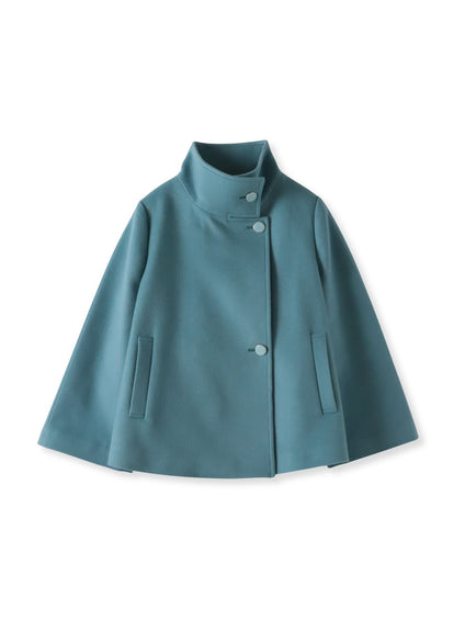 スタンドカラーショートコート