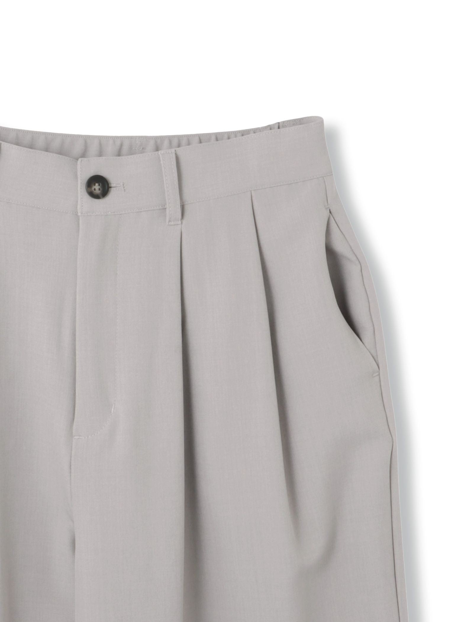 2WAYメランジツイルタックワイドパンツ