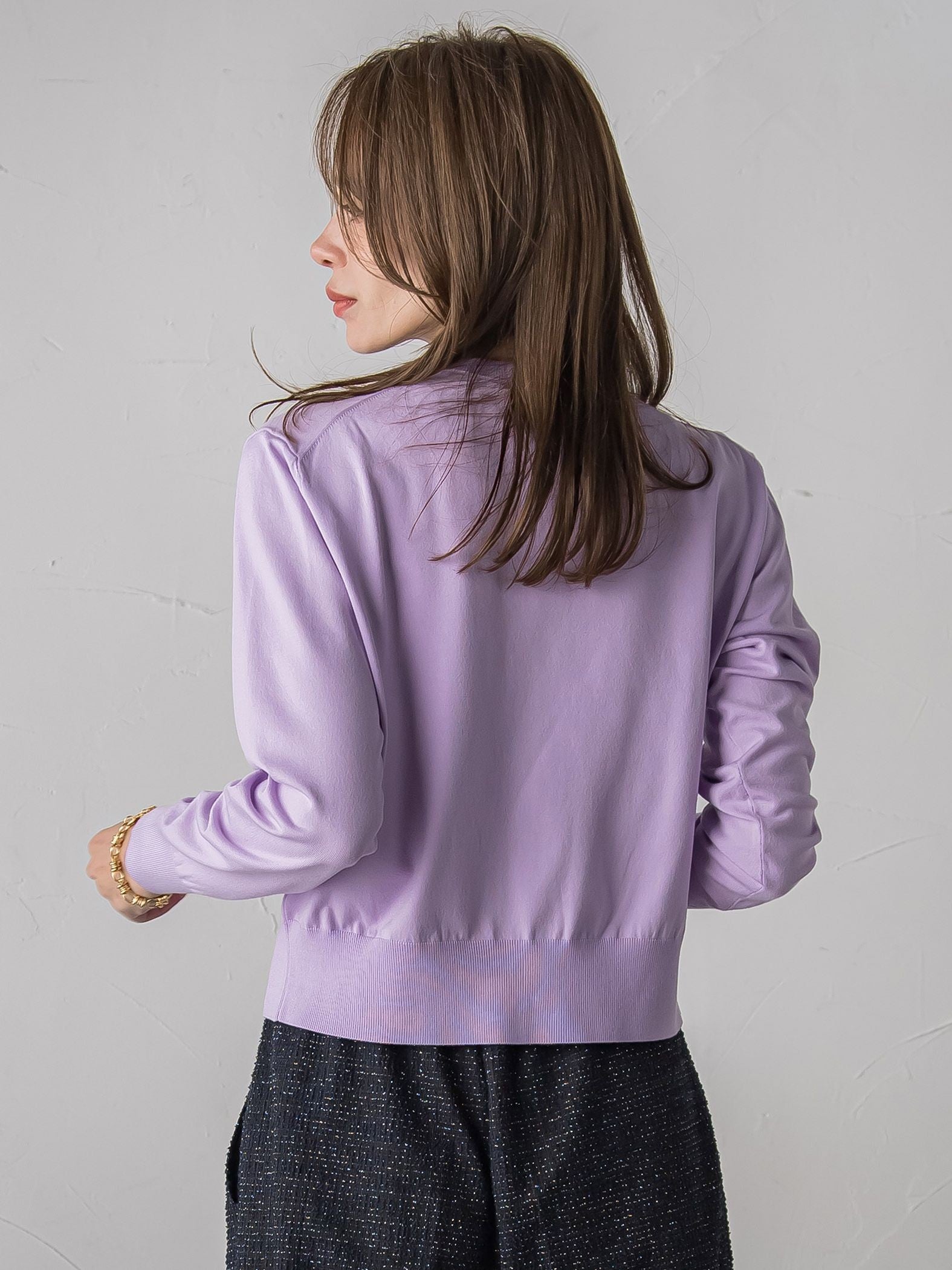 【新色追加】ボタニカルモチーフ刺繍カーディガン