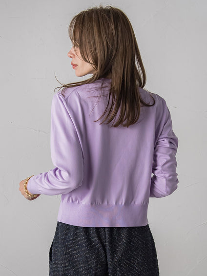 【新色追加】ボタニカルモチーフ刺繍カーディガン