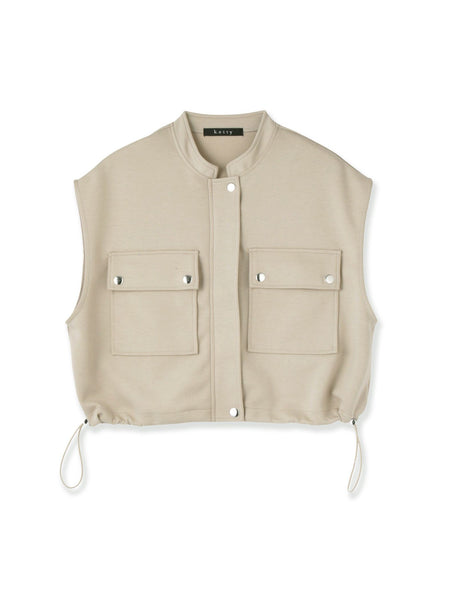 【SET】ダンボールニットベスト×スカート2ピース