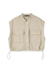 【SET】ダンボールニットベスト×スカート2ピース