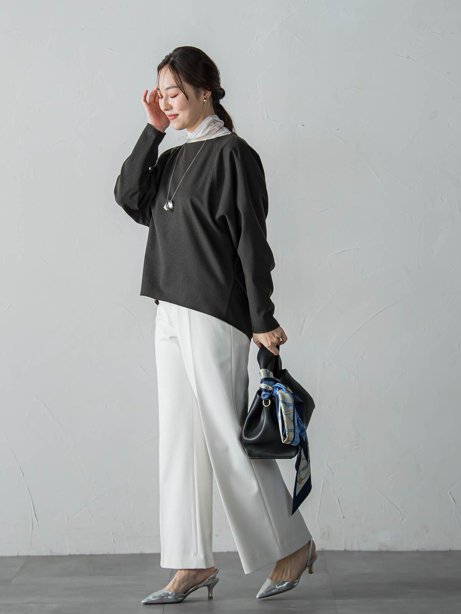 両面起毛T/Rブラウス