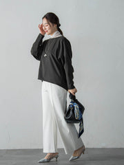 両面起毛T/Rブラウス