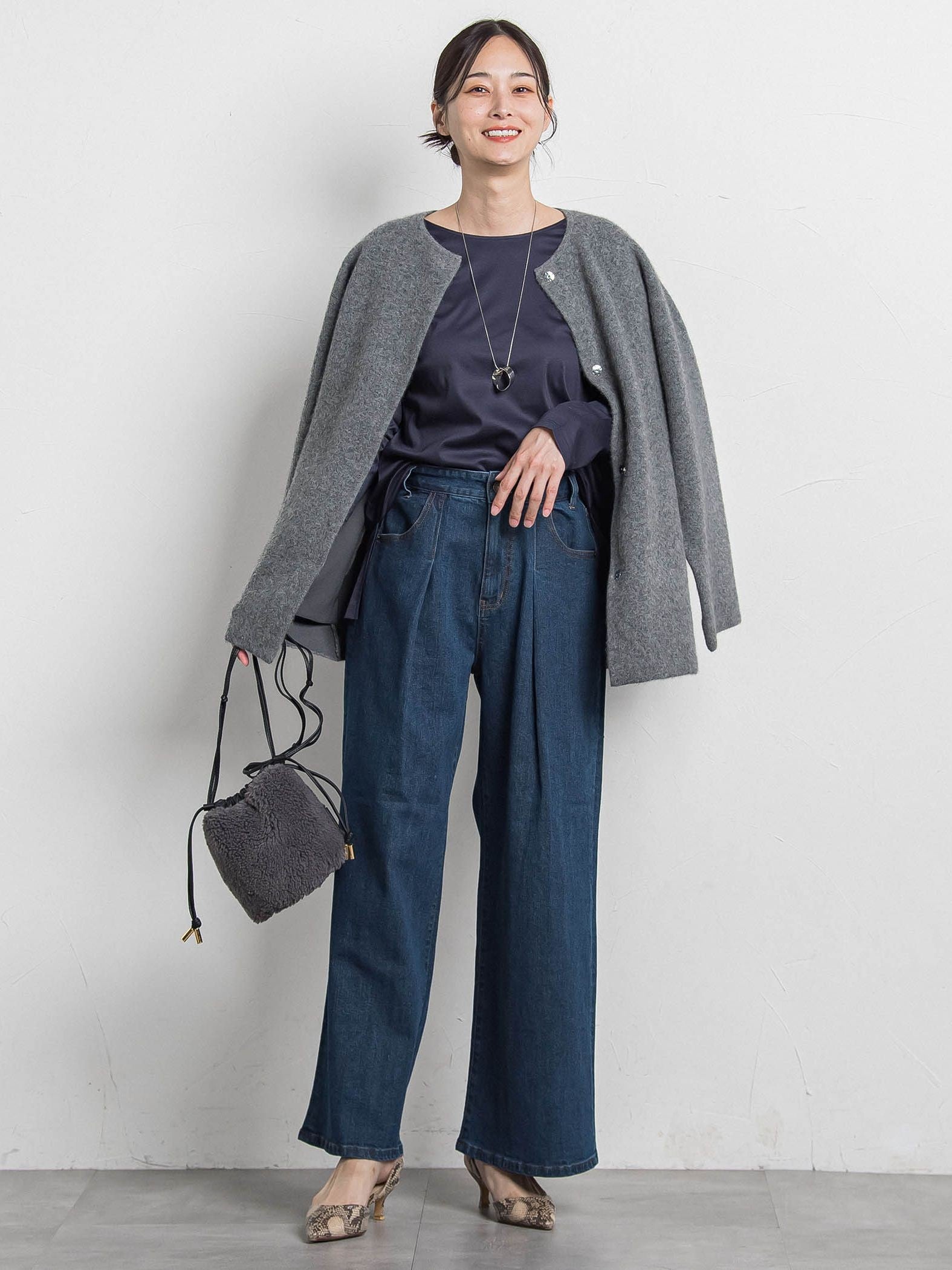 【WEB限定】【VIOLAd'ORO】ボア巾着ミニバッグ　ELMO / V-8925