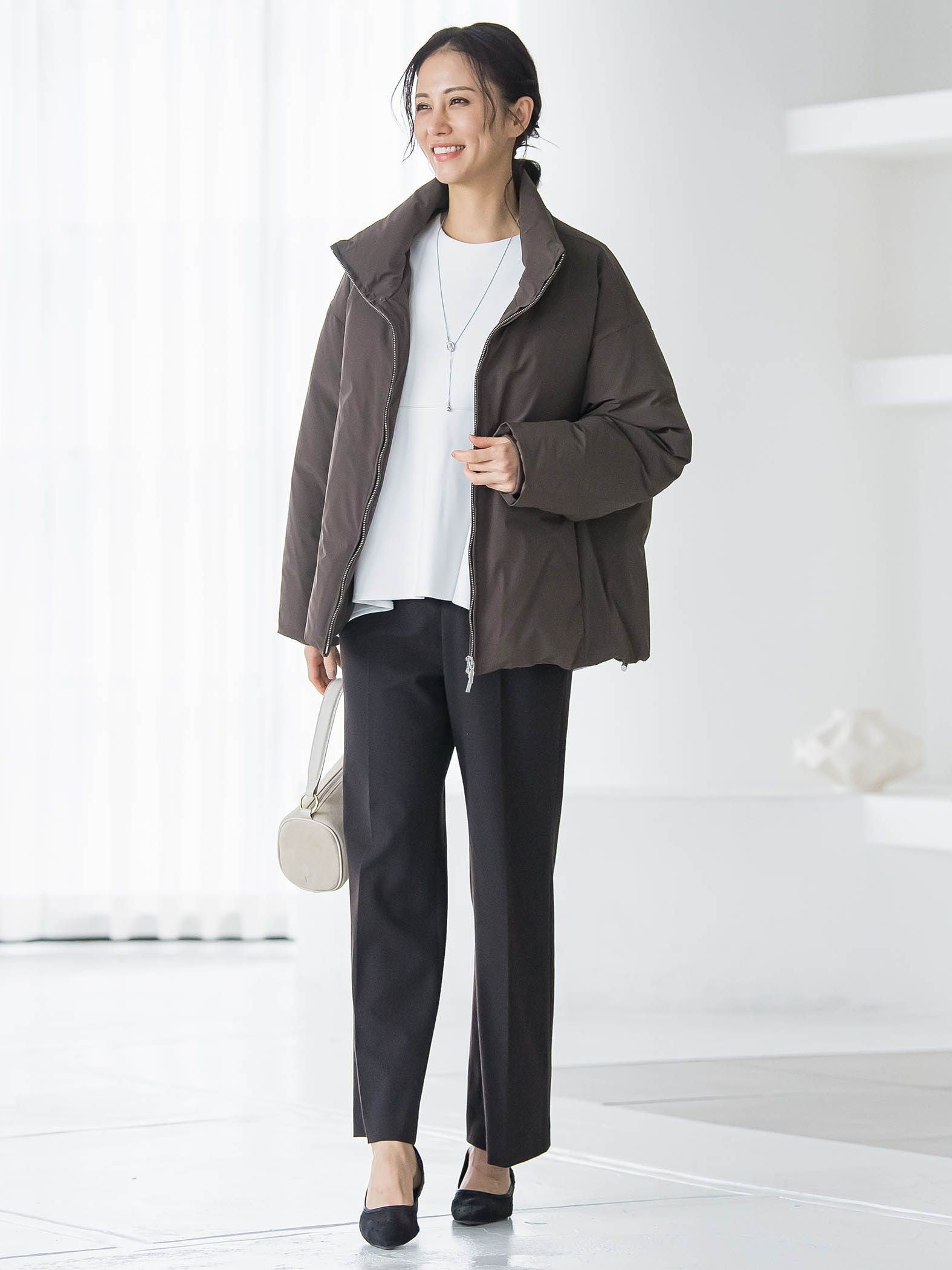 ペプラムシルエットプルオーバー≪洗える≫