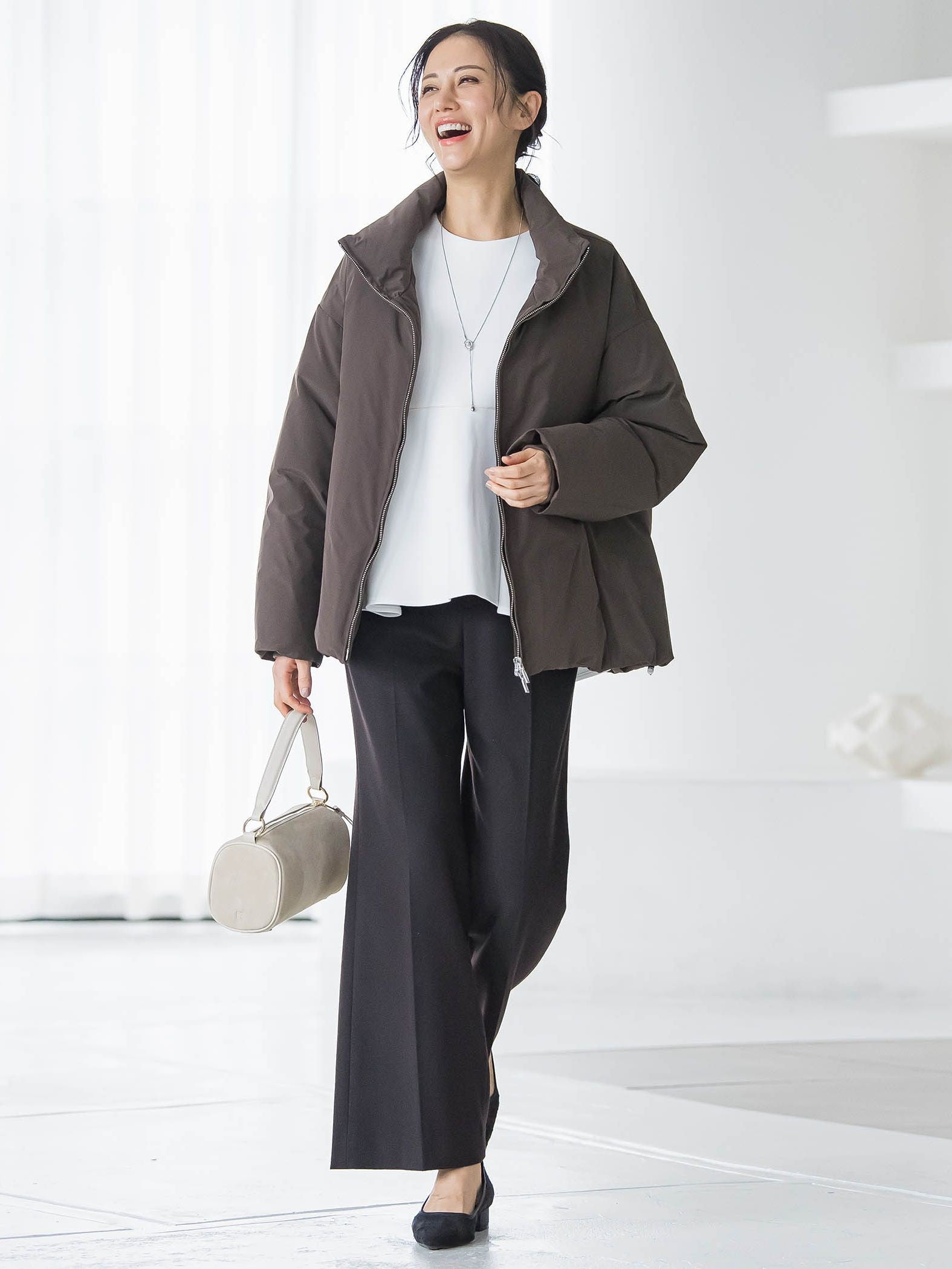 ペプラムシルエットプルオーバー≪洗える≫