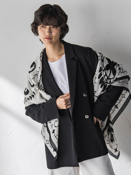 【えらべるSET UP】叶えるダブルブレストジャケット≪手洗い可能≫