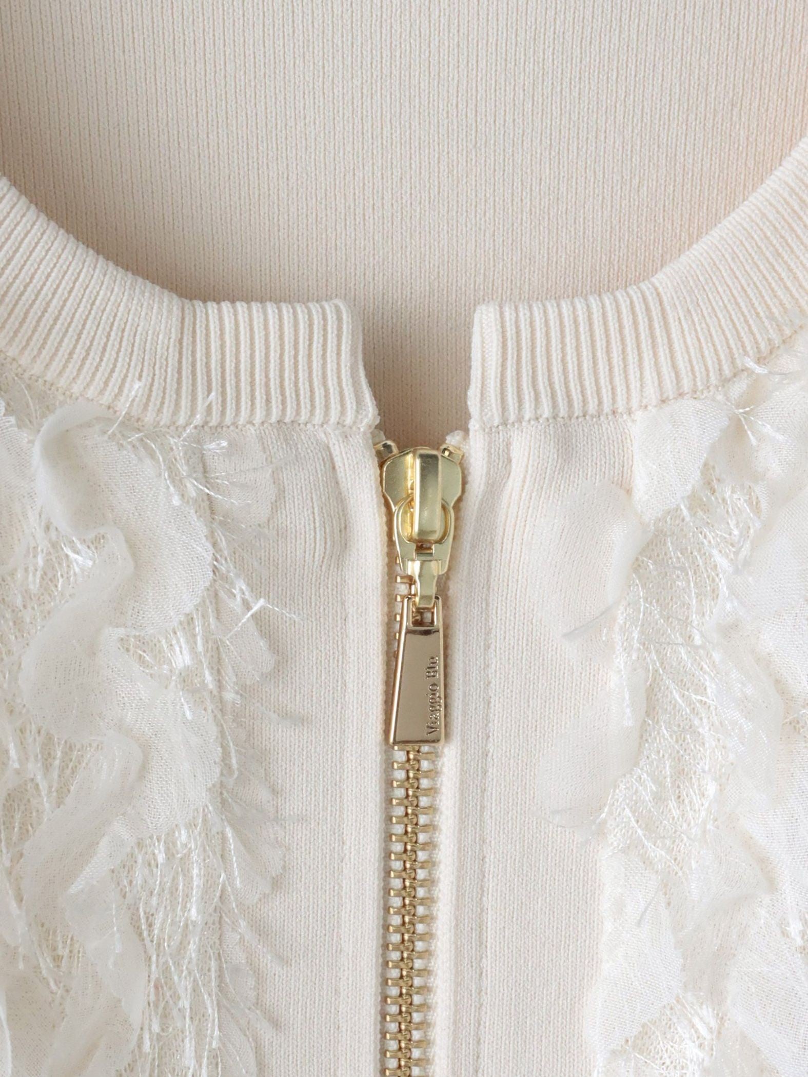 FAIRY AIRYジップカーディガン