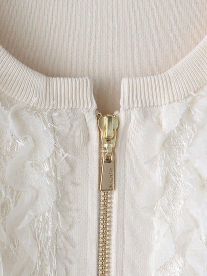 FAIRY AIRYジップカーディガン