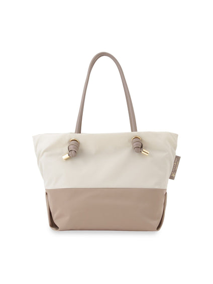 【WEB限定】【VIOLAd'ORO】ノットハンドルナイロントート M BIANCA / V-2250