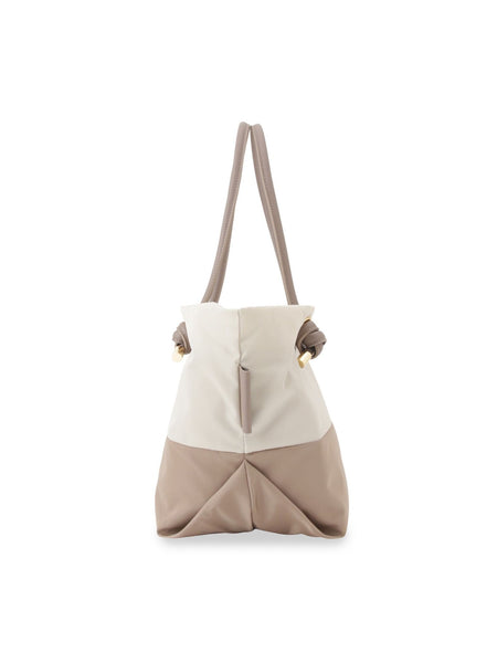 【WEB限定】【VIOLAd'ORO】ノットハンドルナイロントート M BIANCA / V-2250