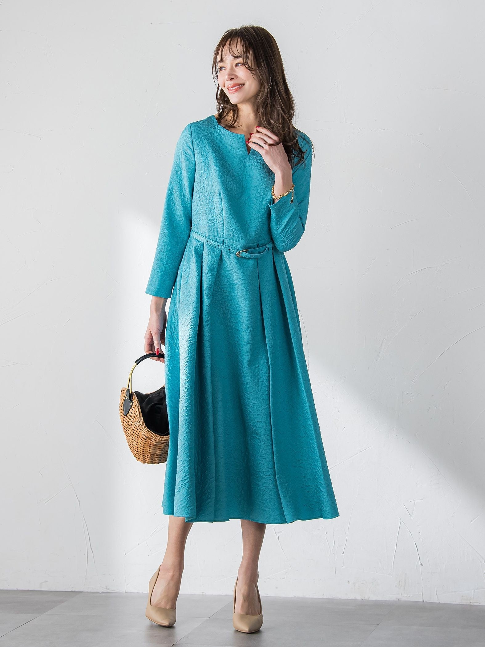 ジャガードワンピース