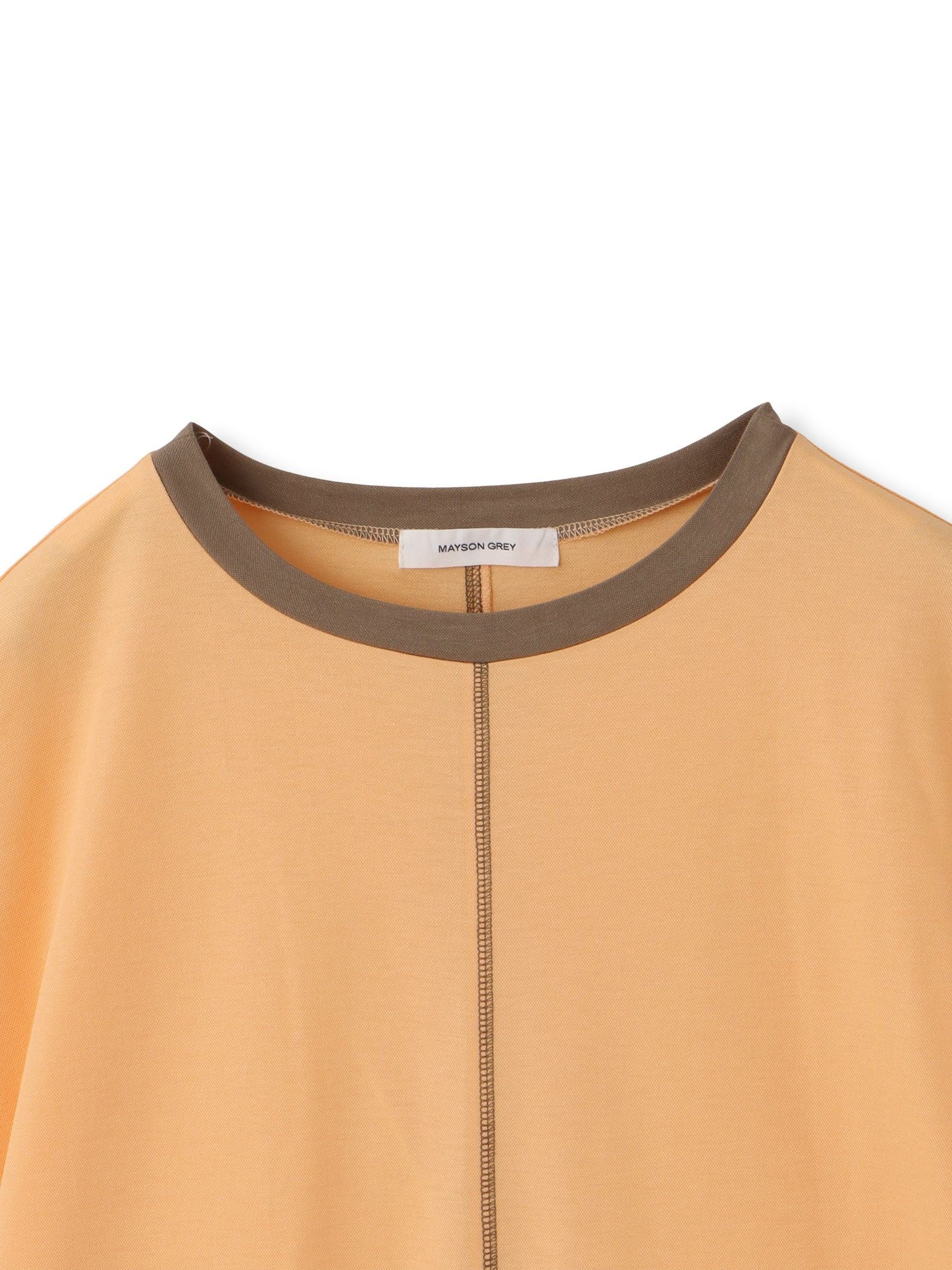 配色ステッチTシャツ≪手洗い可能≫