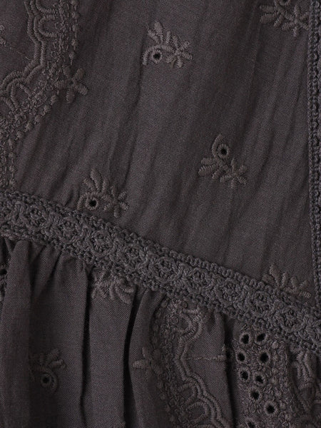 刺繍ハシゴレースブラウス
