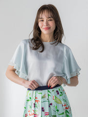 ラッフルスリーブブラウス