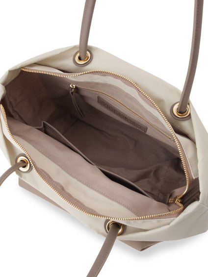 【WEB限定】【VIOLAd'ORO】ノットハンドルナイロントート M BIANCA / V-2250