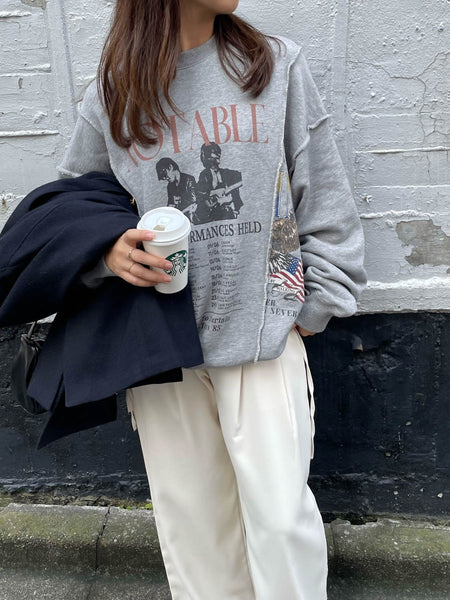 FUBU フブ トップス 裏毛 ハーフジップ スウェット。FUBUは