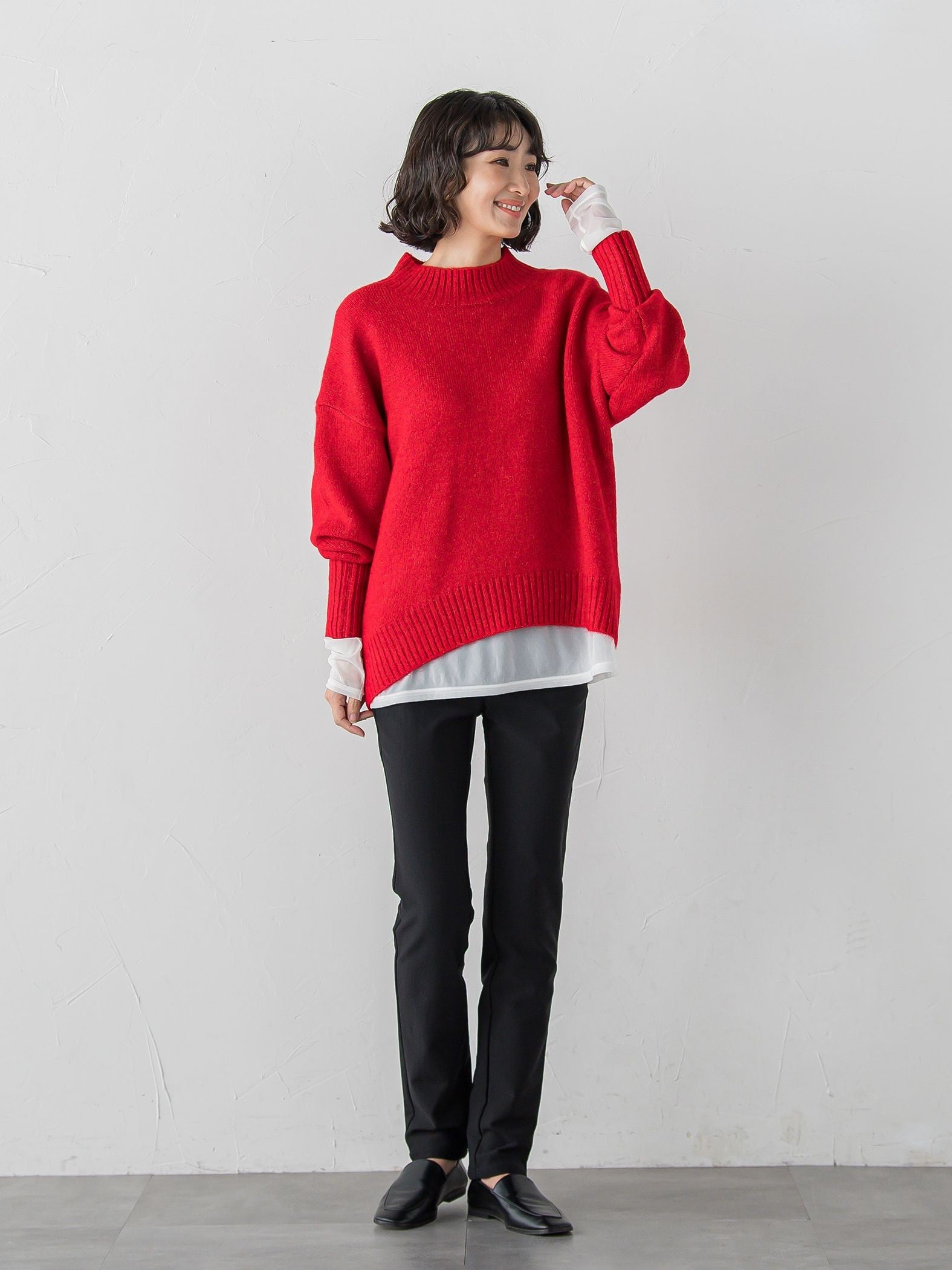 【WEB限定/大きいサイズ/新色追加】”あたたか美脚”裏起毛レギパン
