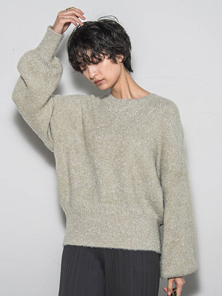 【WEB限定】ラメフェザーニット≪手洗い可能≫