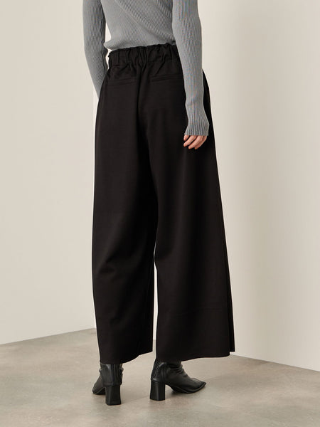 ベロアリボンダンボールセミワイドパンツ≪手洗い可能≫