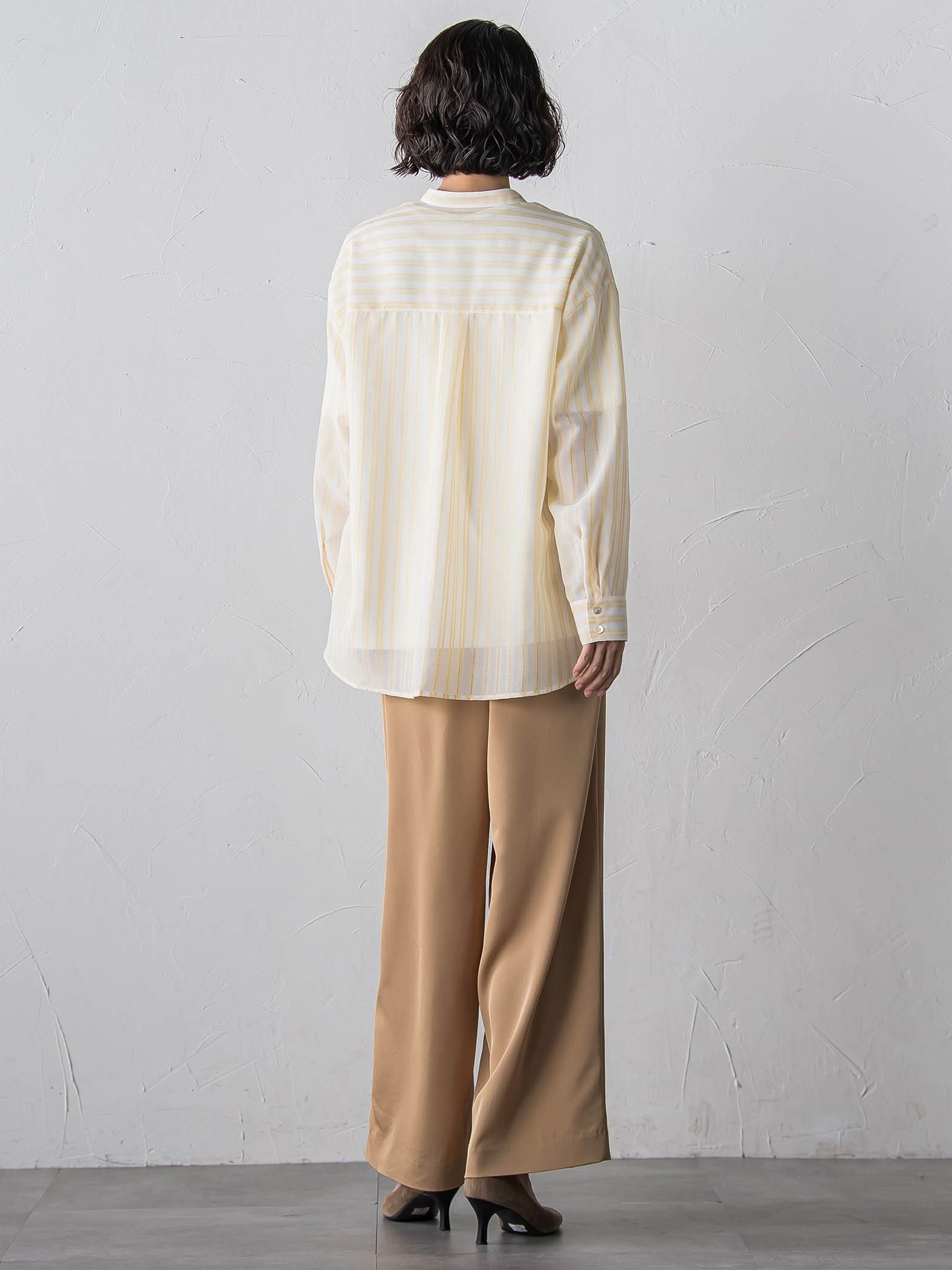 【大きいサイズ】【受注会限定】トリアセチノワイドパンツ