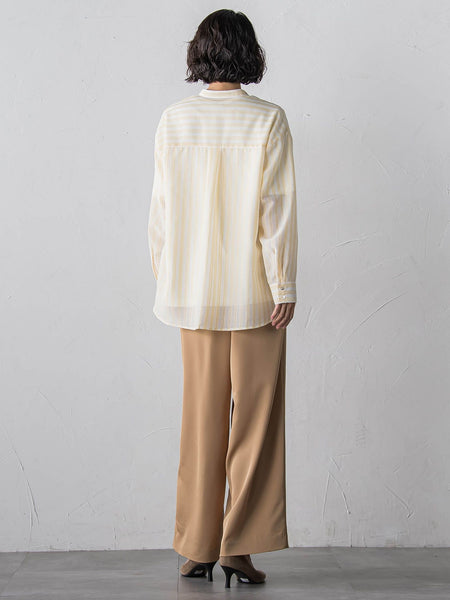 【大きいサイズ】【受注会限定】トリアセチノワイドパンツ