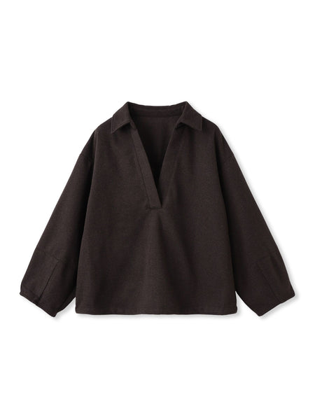 【楽・美・軽】スキッパーブラウス≪手洗い可能≫