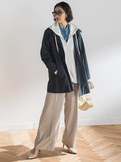 ストレッチダンボールジップパーカー