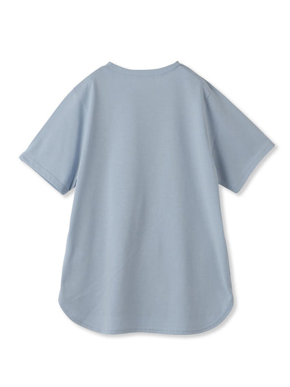 ハンドメッセージ刺繍ロゴTシャツ≪洗濯機で洗える≫